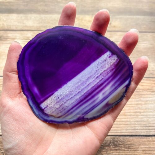 Agate Slice - Purple 8-10cm Agate Slice - Purple 8-10cm